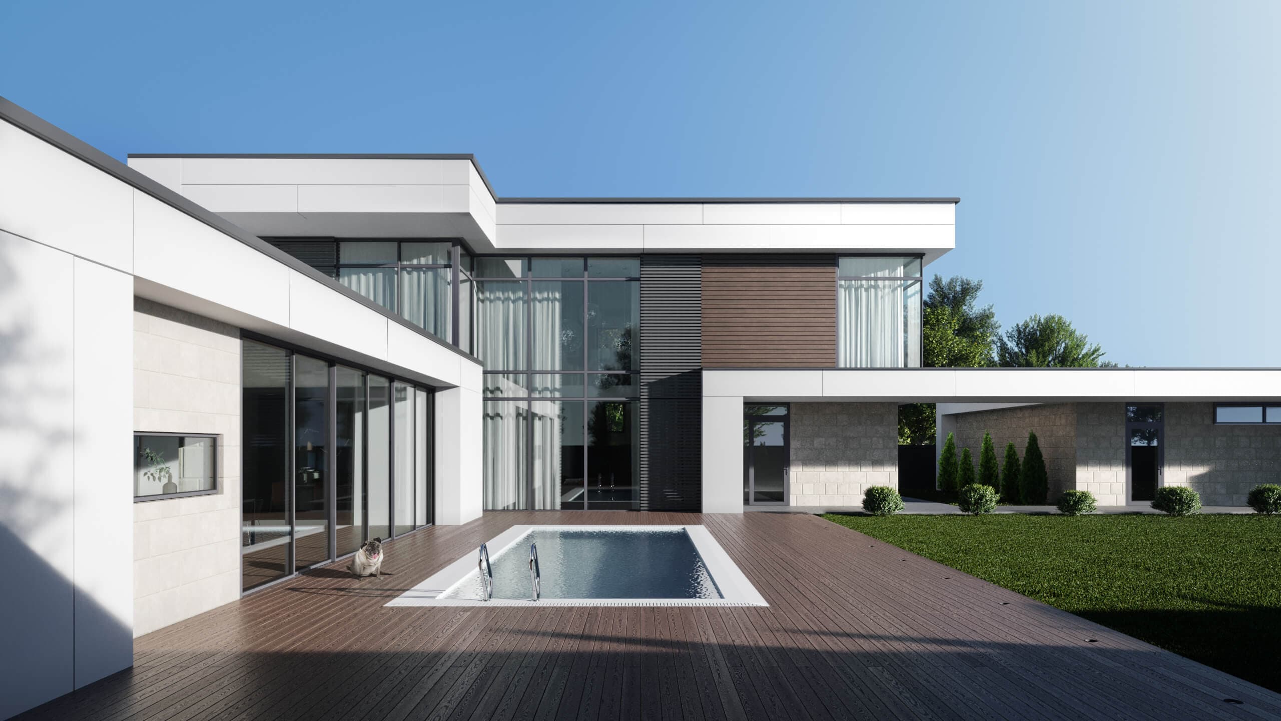 Сучасний двоповерховий будинок IVR HOUSE