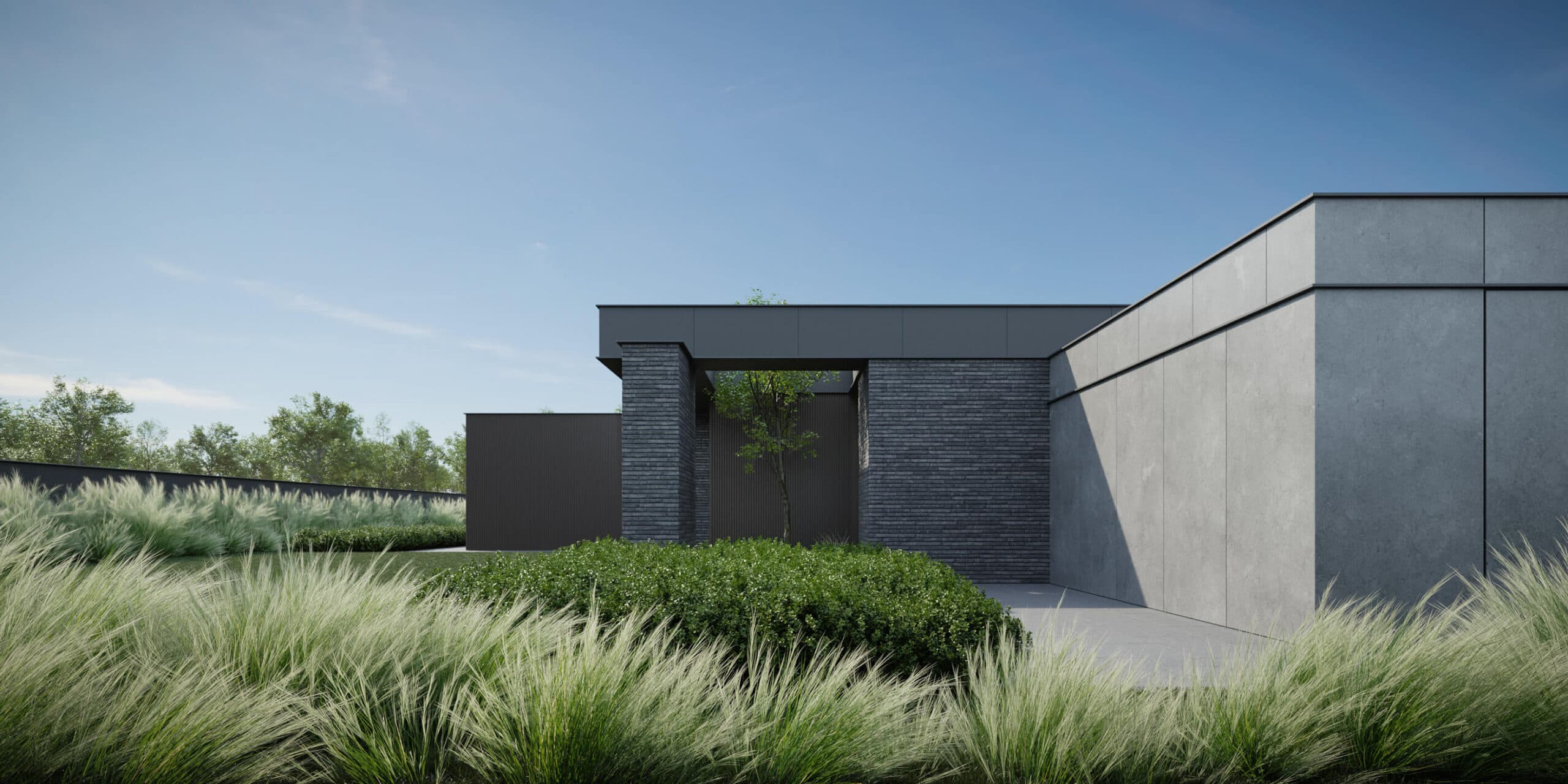 Сучасний одноповерховий будинок CHR HOUSE