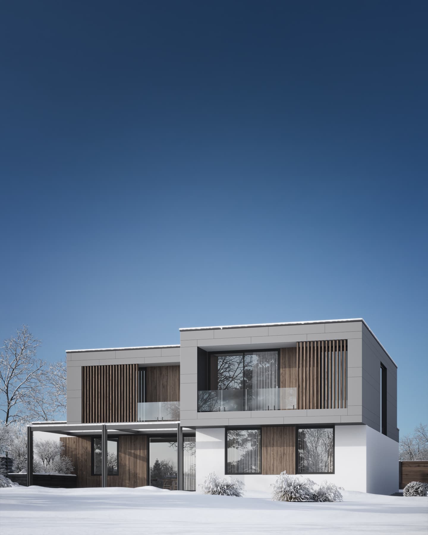 Сучасний двоповерховий будинок STRICT HOUSE