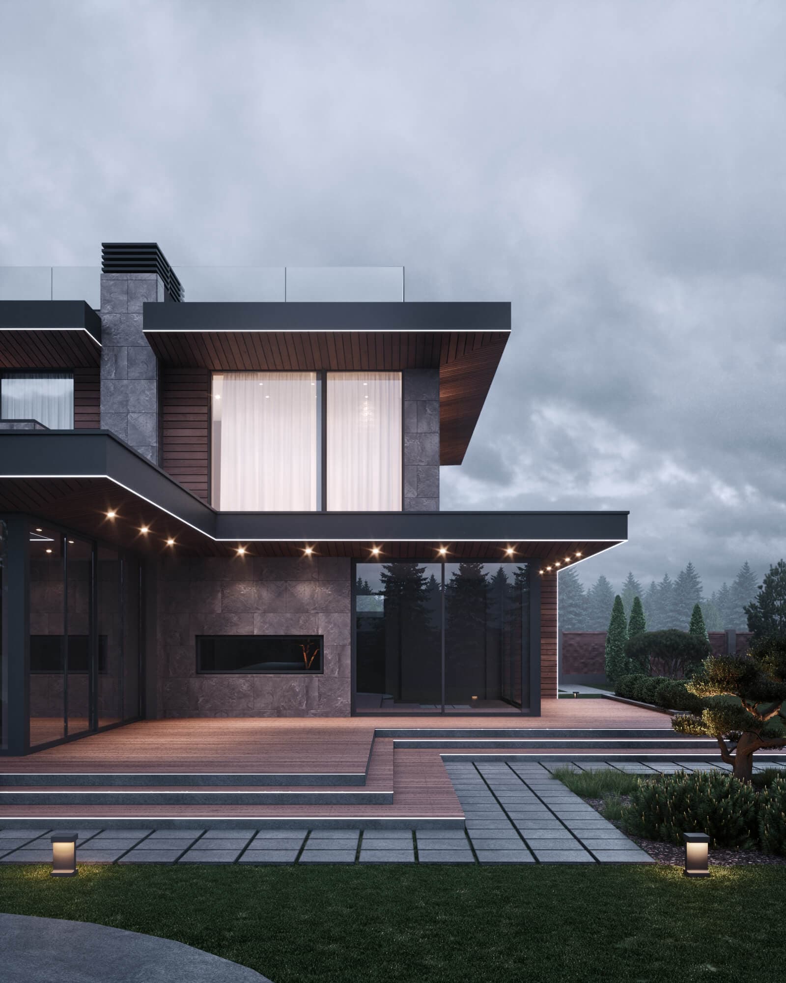 Сучасний двоповерховий будинок BD HOUSE