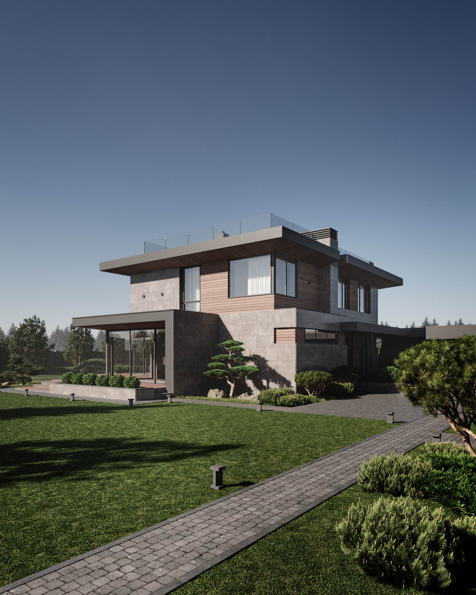 Сучасний двоповерховий будинок BD HOUSE