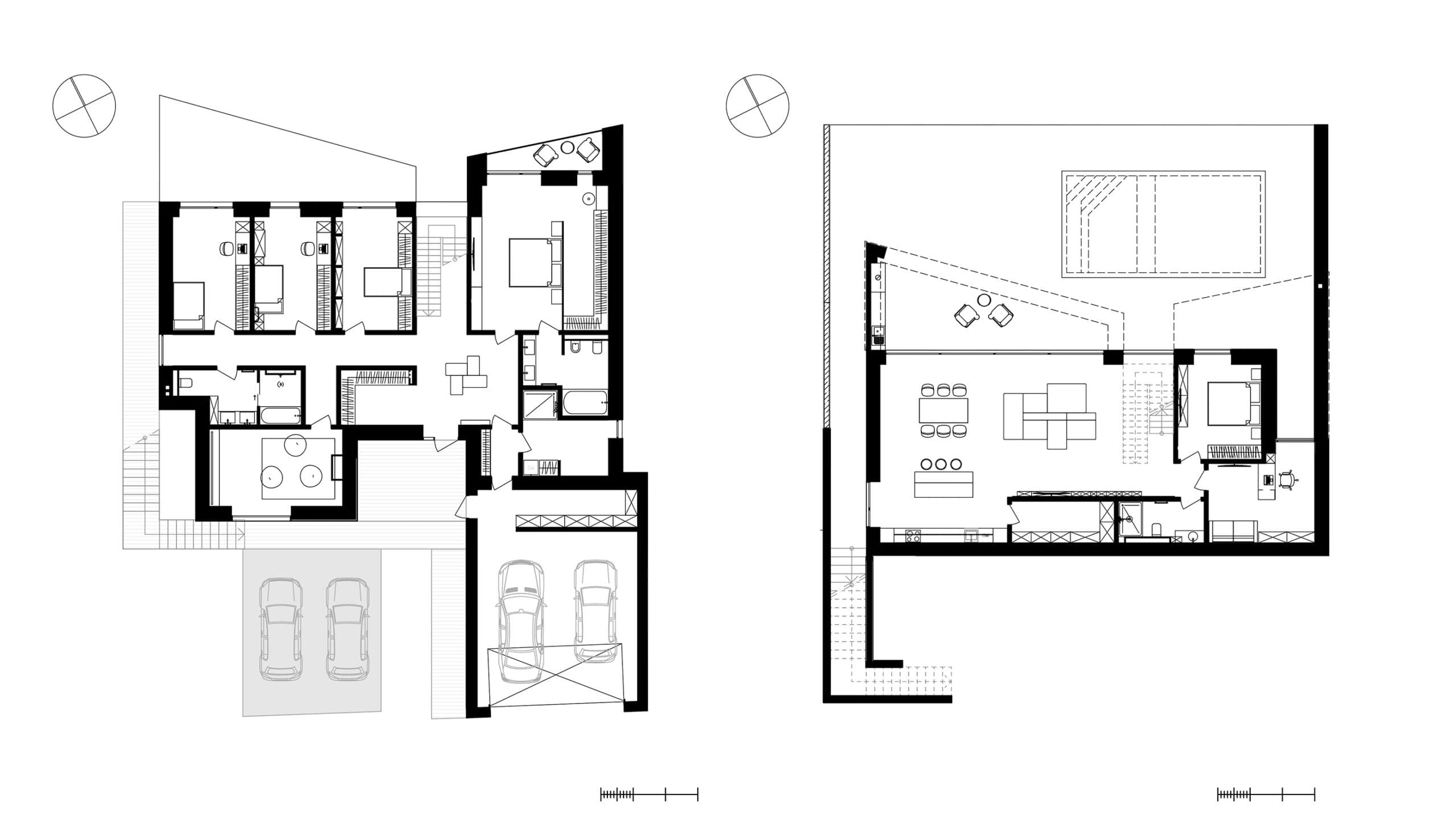 Сучасний двоповерховий будинок WHITEWOOD AR HOUSE на рель’єфі