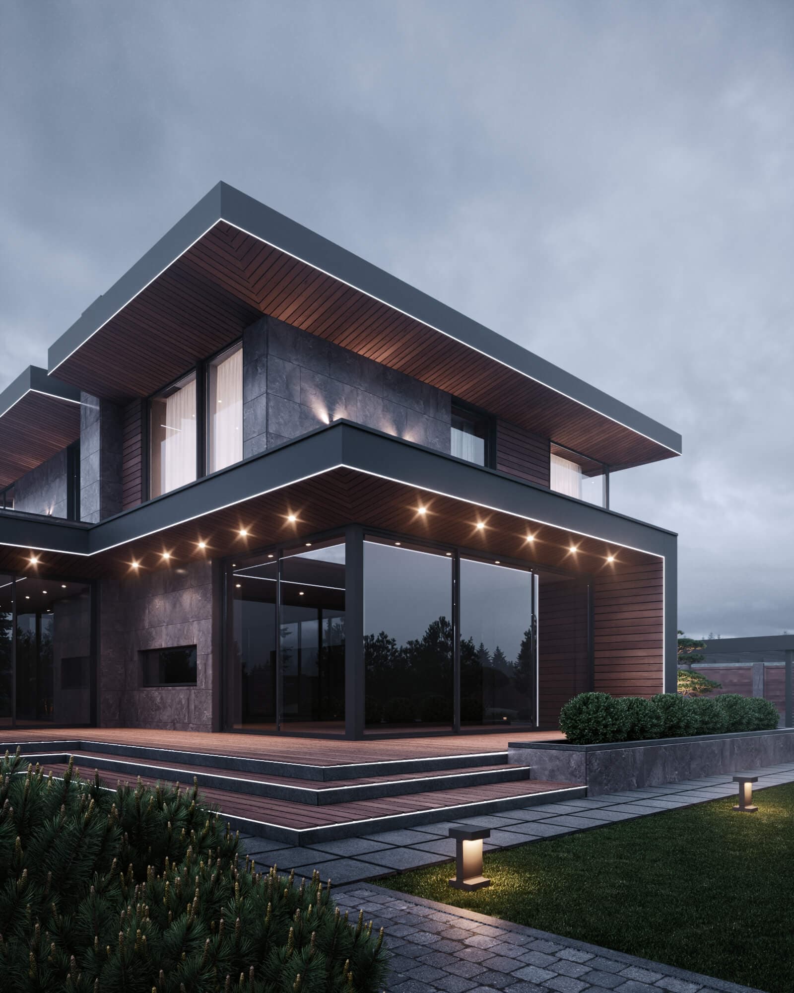 Сучасний двоповерховий будинок BD HOUSE