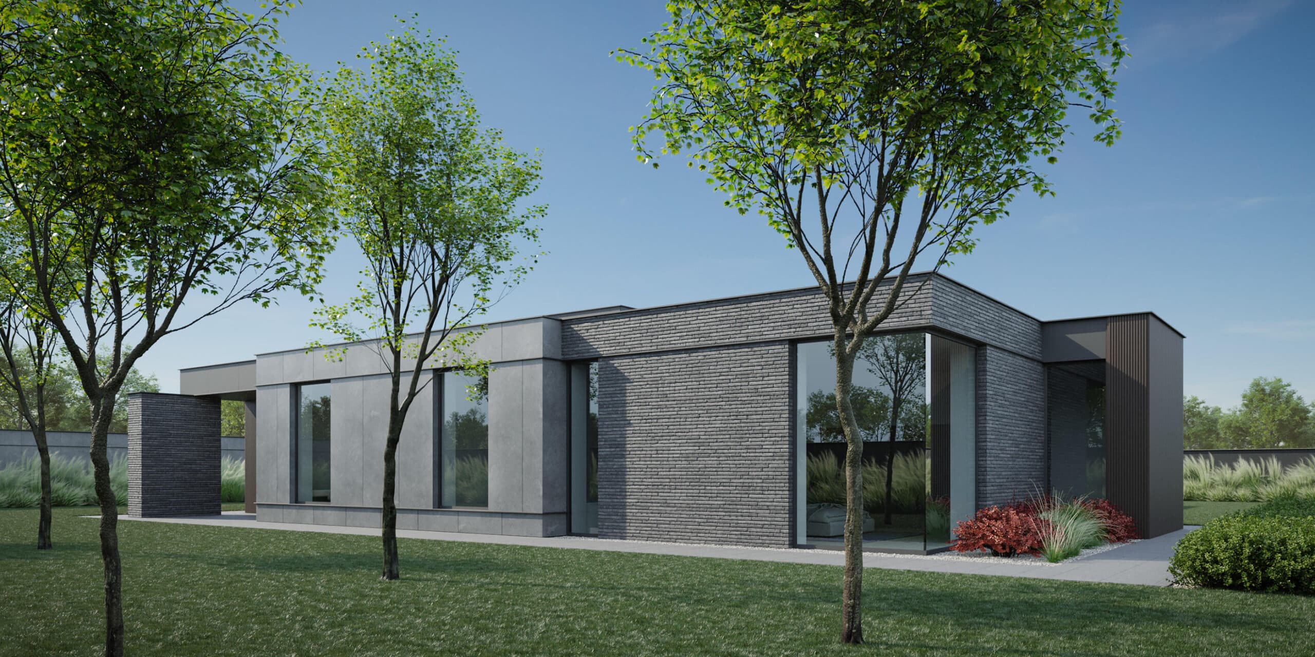 Сучасний одноповерховий будинок CHR HOUSE