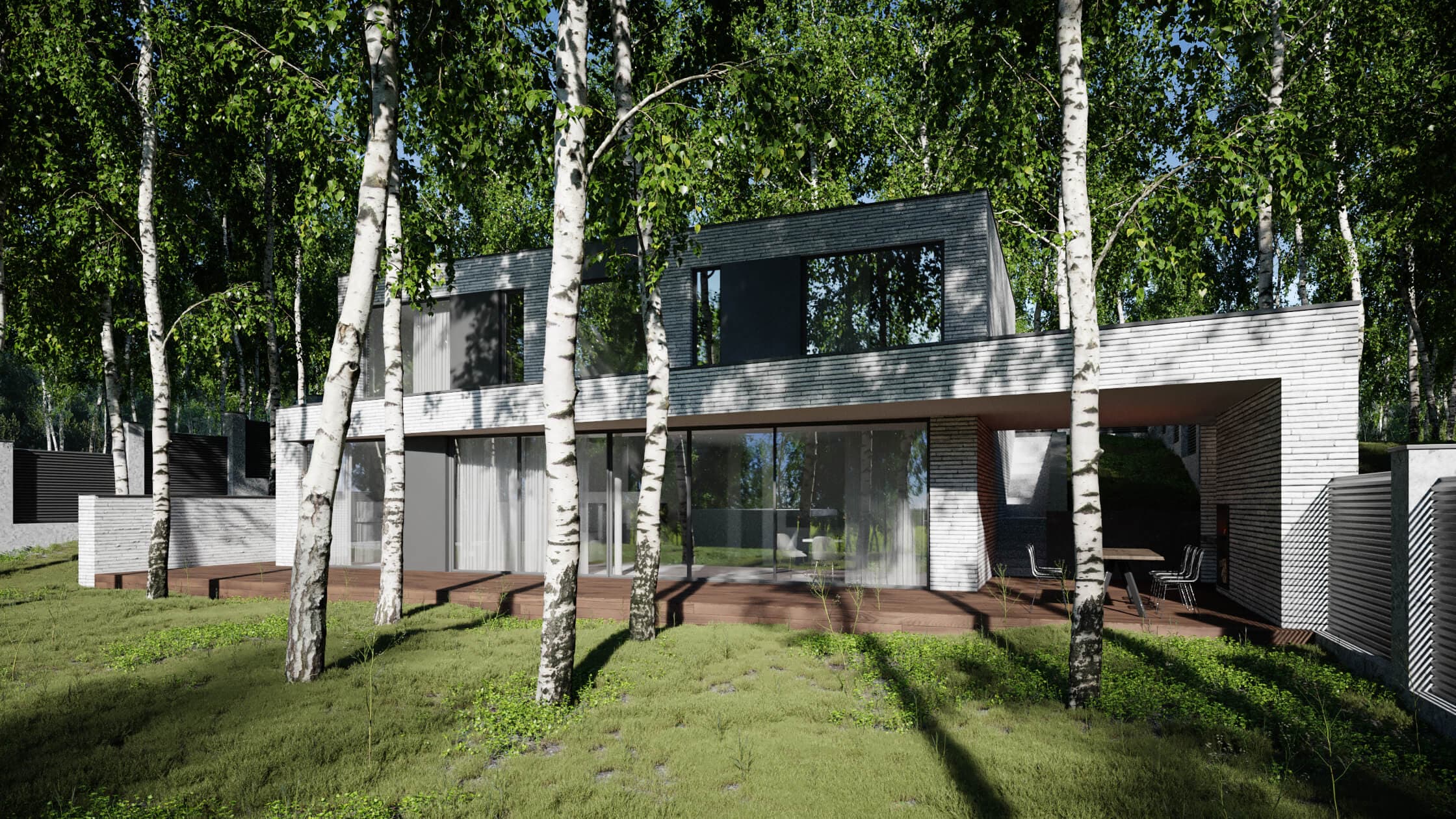 Сучасний двоповерховий будинок WW ED HOUSE на рель’єфі