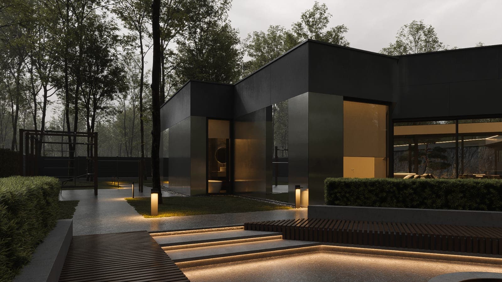 Сучасний одноповерховий будинок ELEMENS HOUSE
