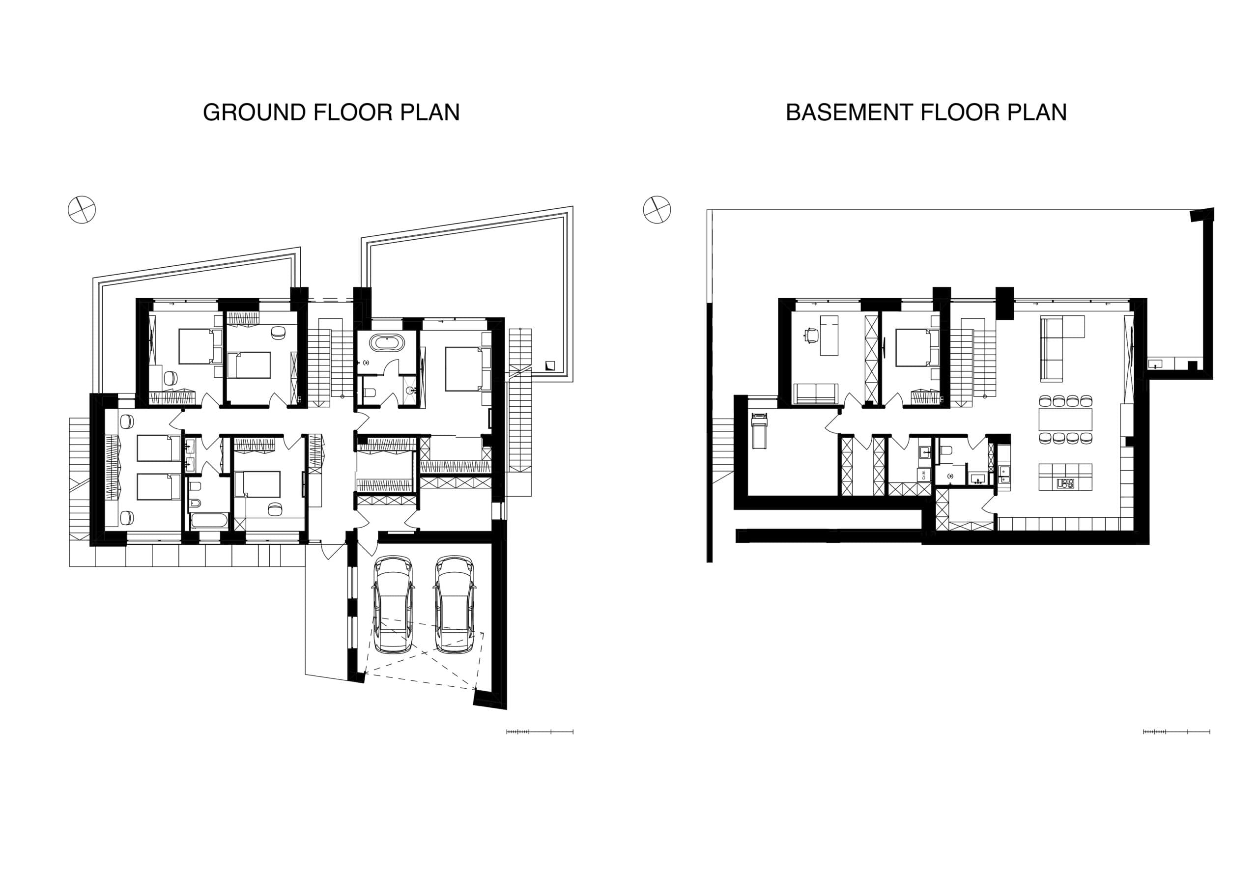 Сучасний двоповерховий будинок WHITEWOOD AK HOUSE на рель’єфі