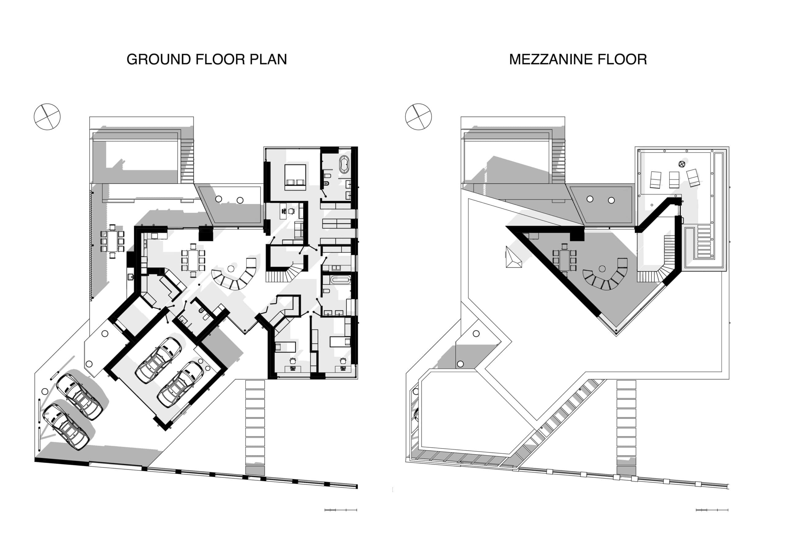 Сучасний одноповерховий будинок WW SN HOUSE на рель’єфі планування