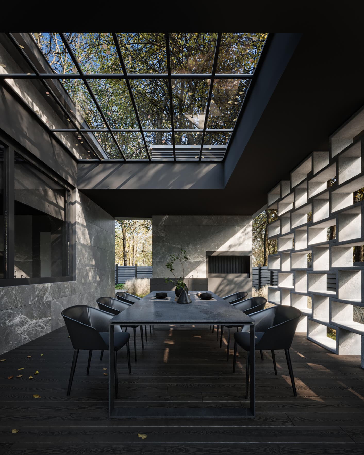 Сучасний двоповерховий будинок MONOGRAM HOUSE з террасою