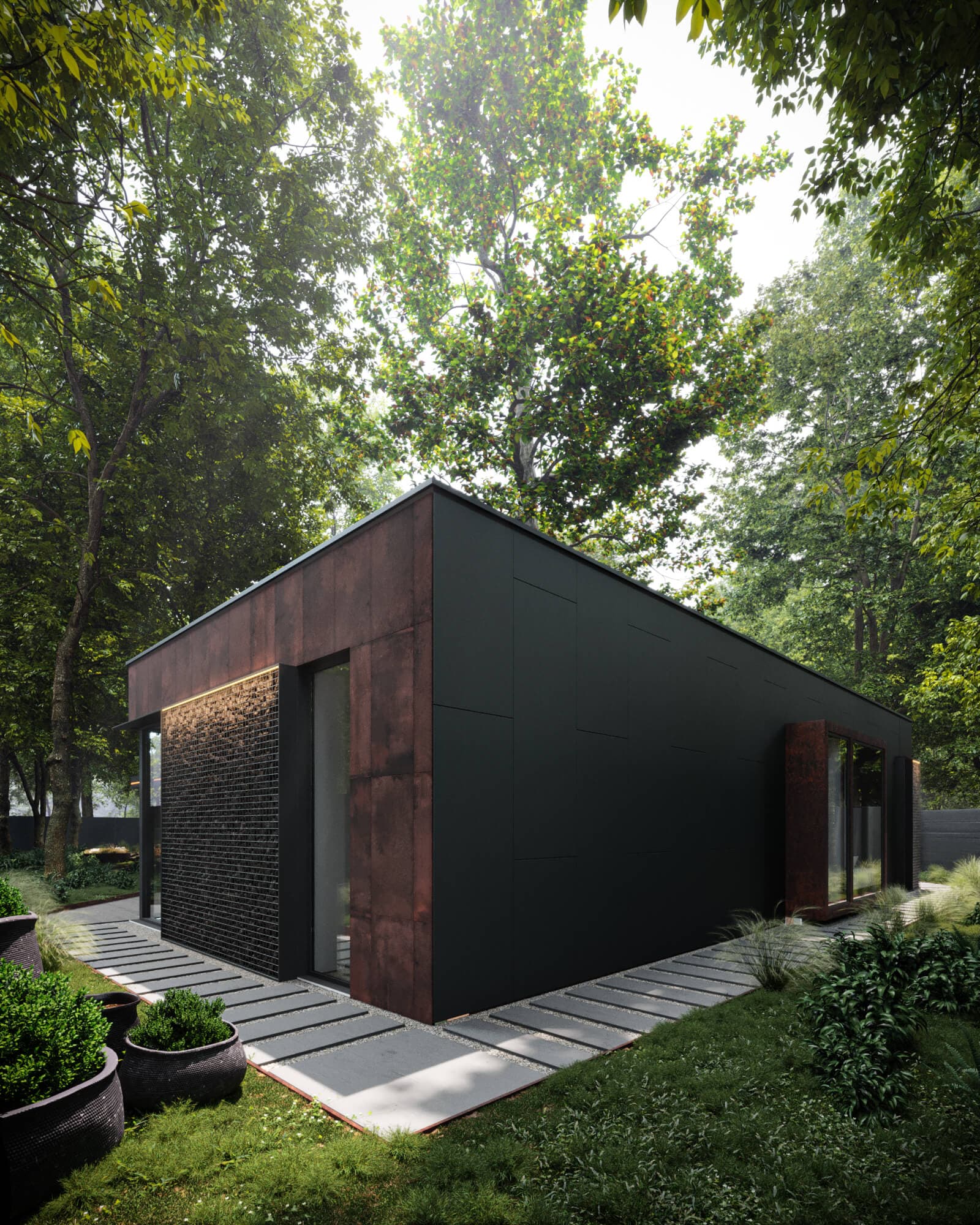 Сучасний одноповерховий будинок GRST HOUSE