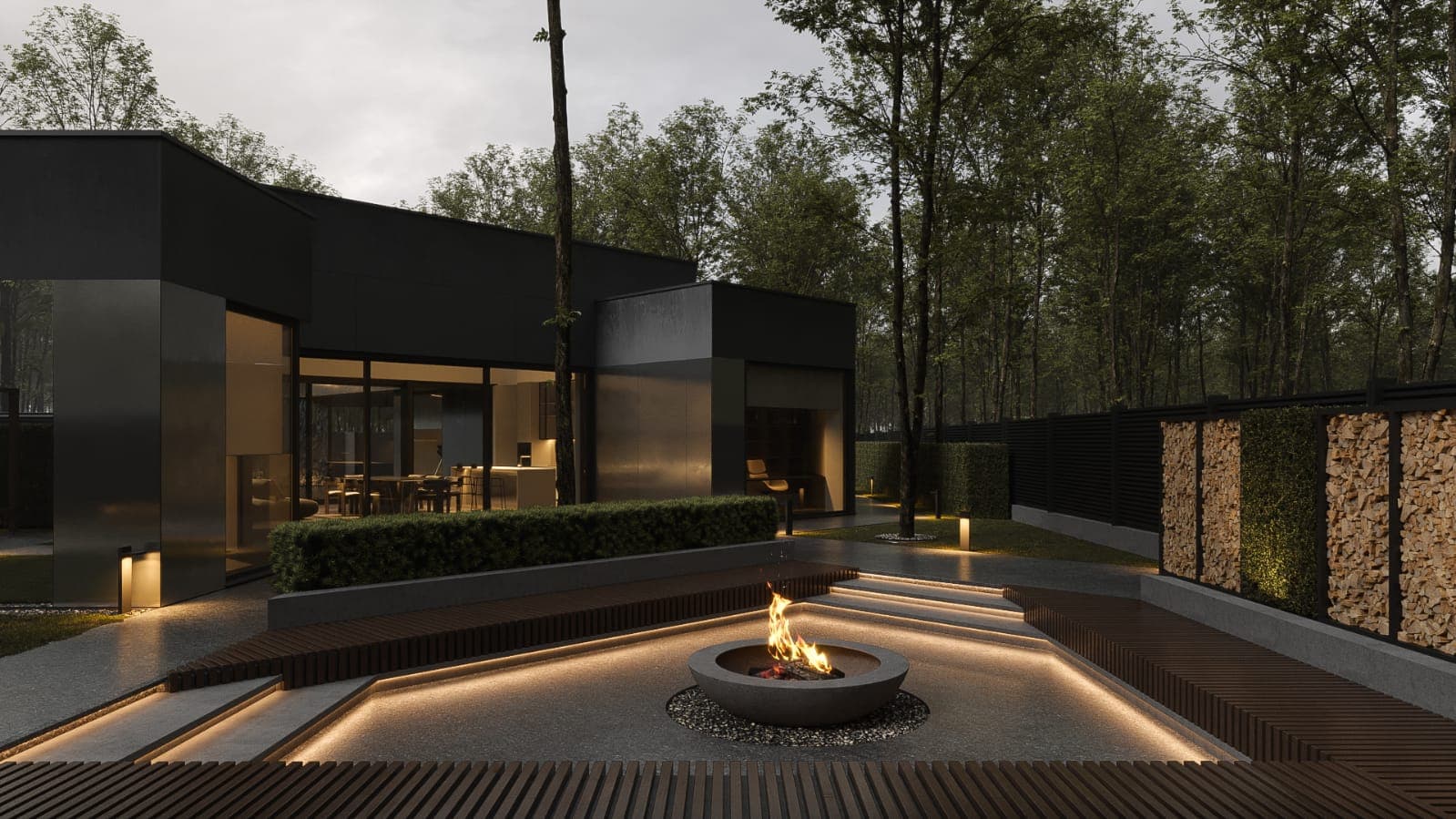 Сучасний одноповерховий будинок ELEMENS HOUSE